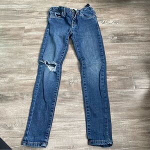 Levi’s Girl 710 Super Skinny Distressed Blue Denim Jeans